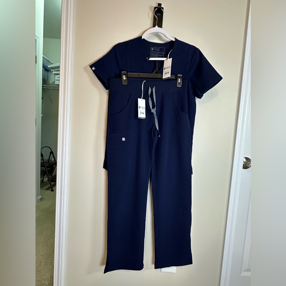 Figs Navy Blue Scrub Pants